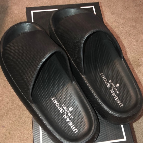 J Slides | Shoes | Urban Sport Jslides Black Eva Squeezy Slides Size 8 New In Box | Poshmark